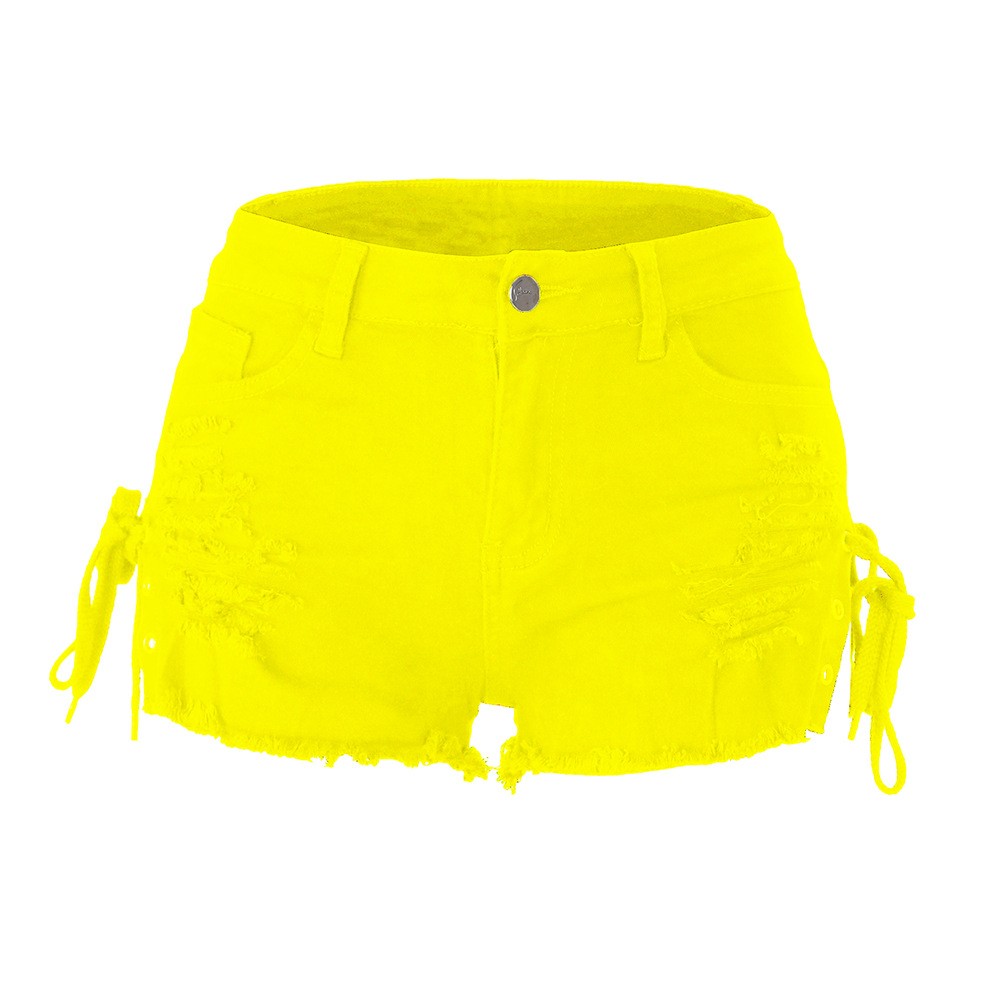 Y2k Women's Shorts Low Rise Mi - Shorts Denim Frayed ulasan dan harga